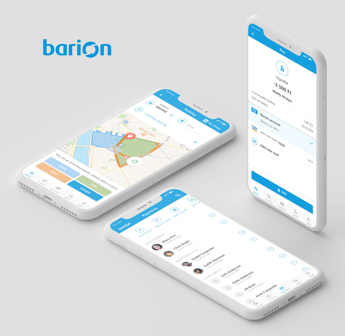 Barion Mobile App - DigitalSkin Design
