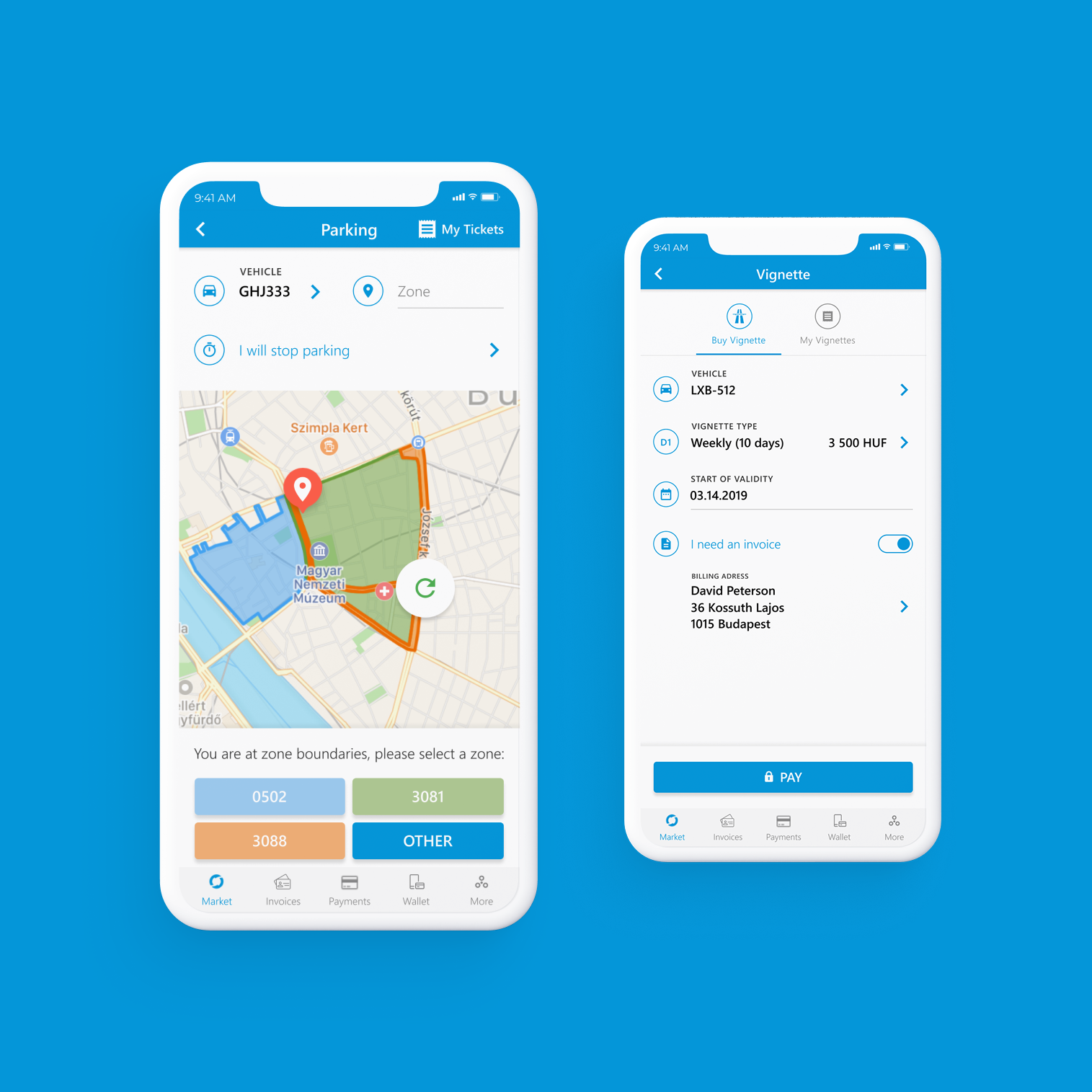 Barion mobile app payments, wallet top-up and profile experiences