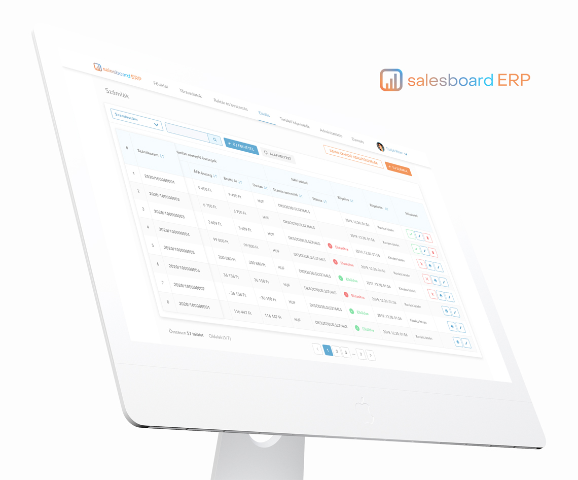 Salesboard ERP System - DigitalSkin Design